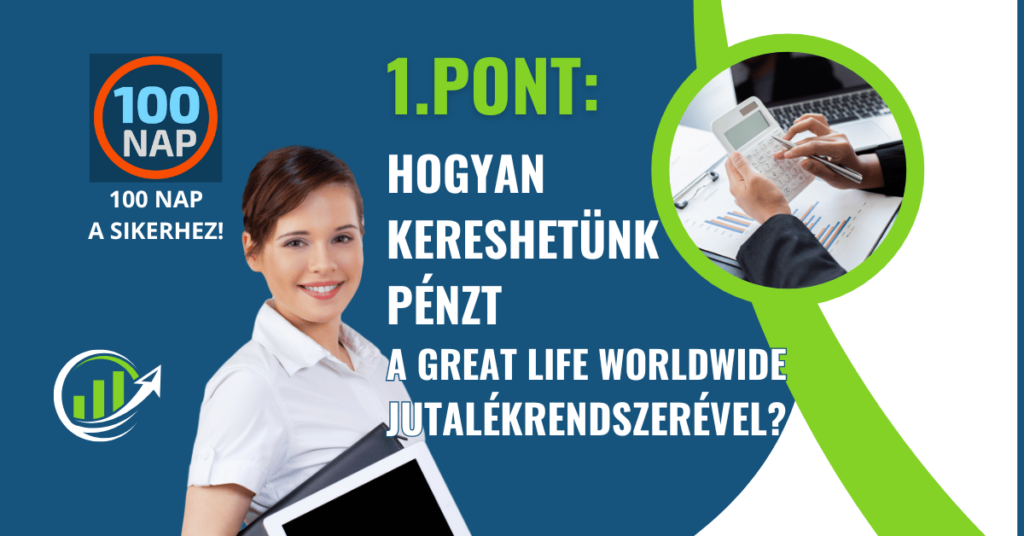 1.PONT: Hogyan Kereshetünk Pénzt a Great Life Worldwide Jutalékrendszerével?