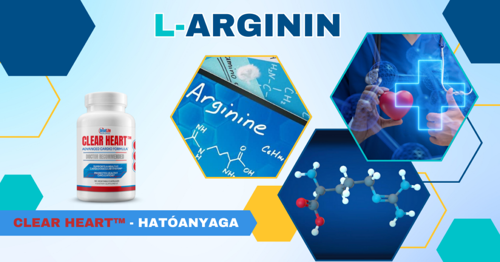 L-arginin / a Clear Heart™ hatóanyaga